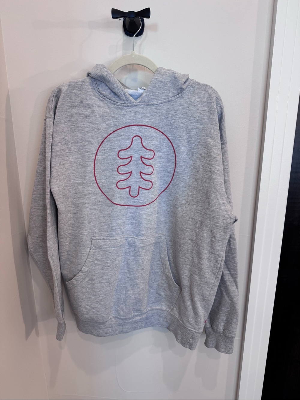 Eldora Ski resort Gray Hoodie with Red Graphic